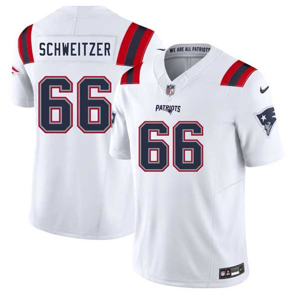 Men & Women & Youth New England Patriots #66 Wes Schweitzer White 2025 F.U.S.E. Vapor Limited Stitched Jersey,We sell and wholesale Men & Women & Youth New England Patriots #66 Wes Schweitzer White 2025 F.U.S.E. Vapor Limited Stitched Jersey on line form chian!